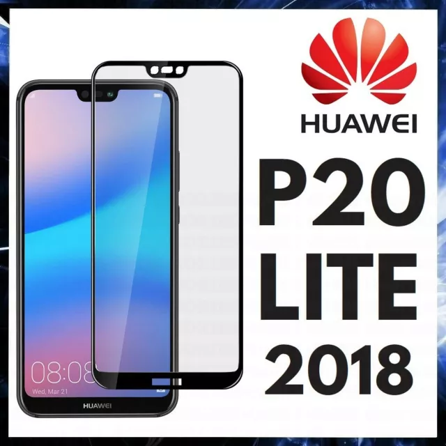 Film en Verre Tempéré Pour Huawei P20 Lite 2018 Courbé Protection Totale 9D