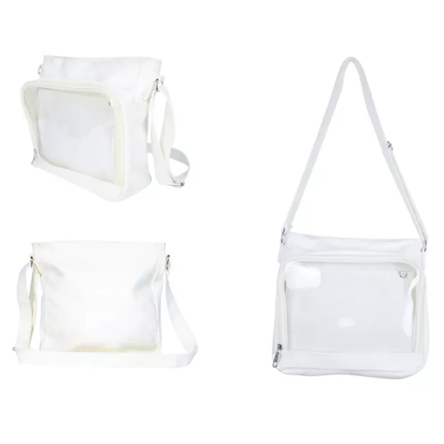 Cute Japanese Transparent Shoulder Bags Canvas Messenger Doll Show Bags Handbag