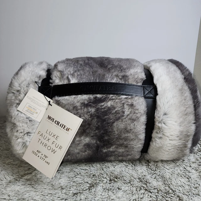 Mon Chateau Luxury Collection Luxe Faux Fur Throw FOR SALE! PicClick