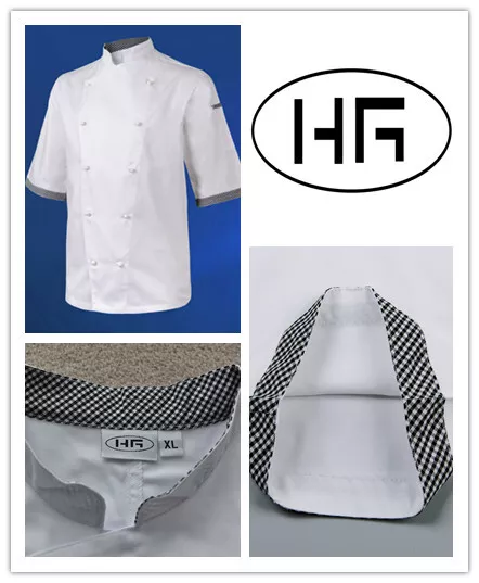 [Buy 1 Get 1 Free] Chef Jacket Short Sleeves Classic Uniform Poly-cotton HG