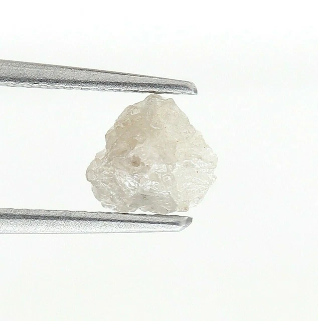 Diamant Brut Naturel 2.19 Ct, Gris Scintillant, Forme Sphérique Balle, Non Traité, Afrique