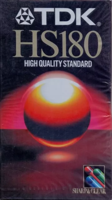 TDK HS180 X10 Blank Video Cassette Tapes New Sealed