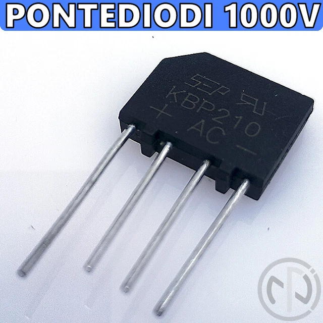 30 Pezzi Diodi Raddrizzatori 2W10 - 2A 1000V - Per Riparazioni Elettroniche E Circuiti - Foto 3