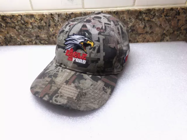 Eagle Ford Conoco Phillips Baseball Cap Oil Field Camo Adjustable New!