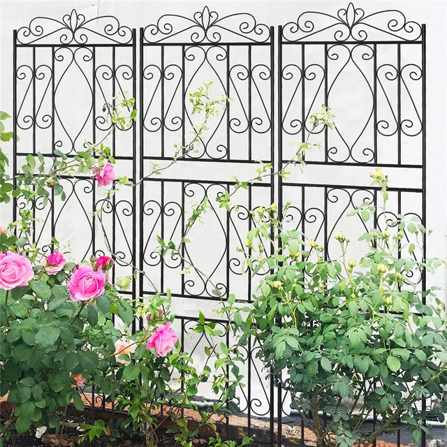 2er Set Rankhilfe Rostfrei Metall Rosenbogen Garten Rankhilfe für Rosen Blumen