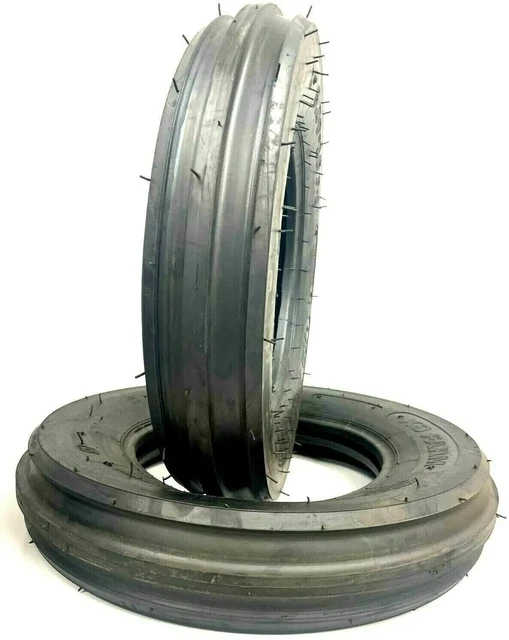 Deestone 6.00-16 F-2 Tri-Rib Front Tractor Tire – 6 Ply Tube-Type (DS5125)