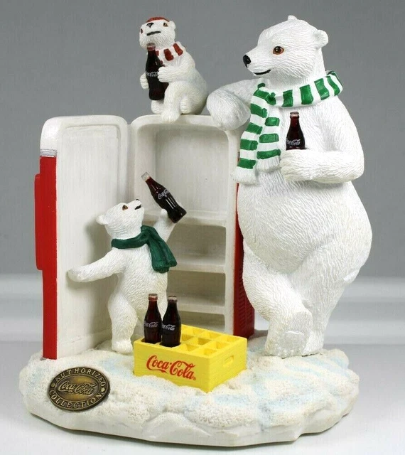 Coca Cola Heritage Collection 1997 Times With Dad Are Special Bears Figurine 651