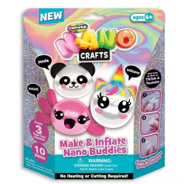 DKB Creative Kids Nano Crafts Make and Inflate Nano Buddies