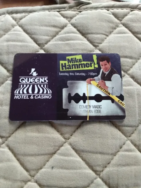Mike Hammer Four Queens Hotel And Casino Hotel Room Key