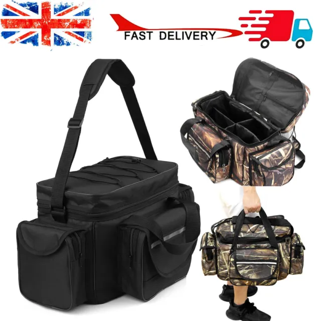 LARGE CARP COARSE Fishing Tackle Bag Carryall Holdall Reel Lure Gear Bag l  H7H6 £15.69 - PicClick UK