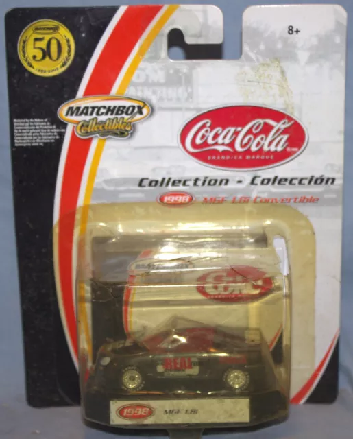 Coca-Cola, Coke 3" MGF 1,8i Convertible Car- Matchbox Collectibles-In Package