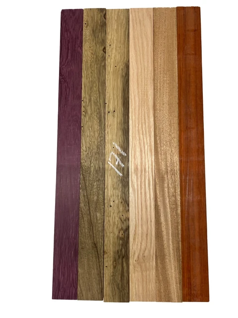 6 Pack, Multispecies Thin stock lumbers-Cutting Board Blocks 23 "x 2"x3/4" #171