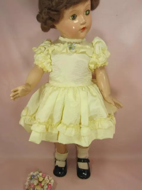 *VTG Doll DRESS for 18" Effanbee Anne Shirley, Toni, Shirley Temple, Sweet Sue