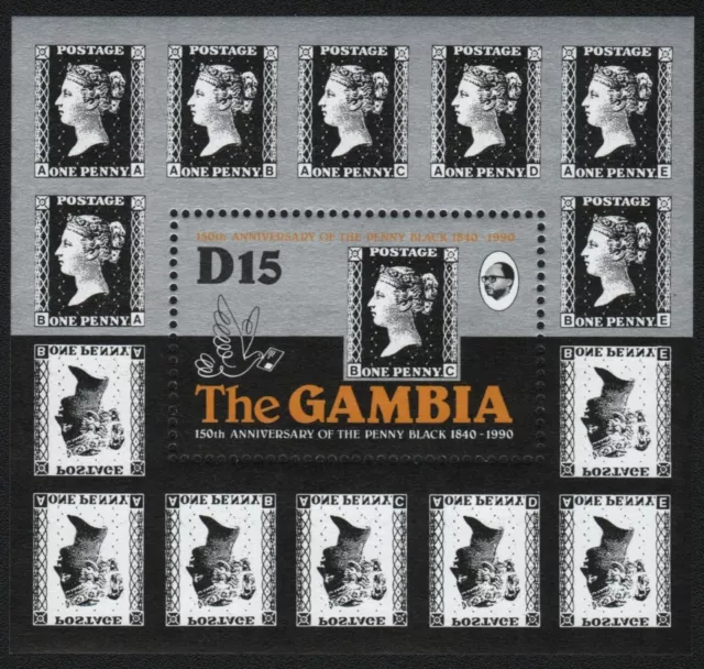 Gambia 1990 - Mi-Nr. Block 93 ** - MNH - Penny Black