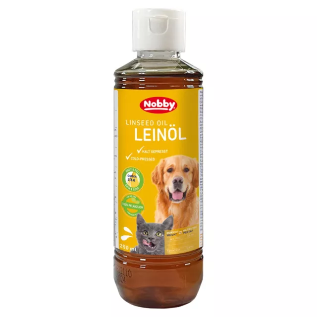 Nobby Huile de Lin 250 ML pour Chiens, Neuf