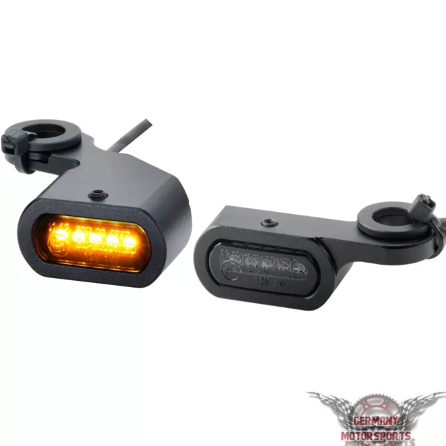 LED Blinker passend für Harley Davidson Dyna Modelle E-geprüft Lenkerblinker