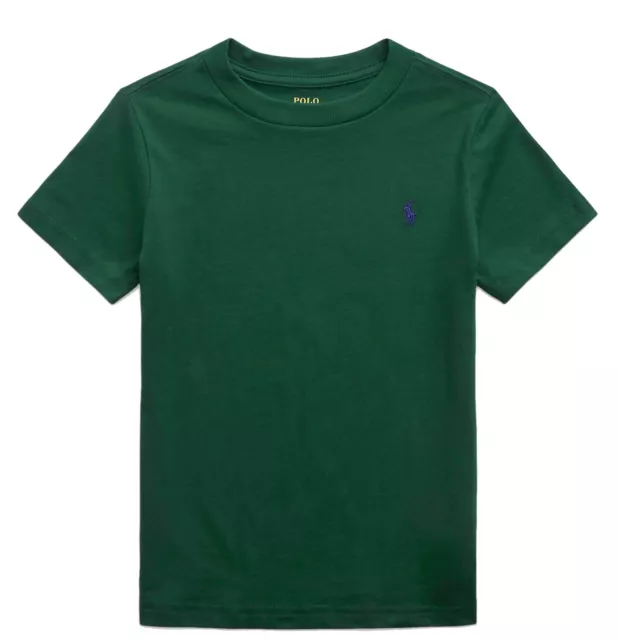 Polo Ralph Lauren Rl Ragazzi Bambini Manica Corta Verde T Shirt Large 14-16 Anni