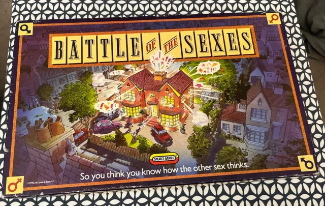 Battle of the Sexes Board Game by Spears Games - Adults vintage 1990 retro