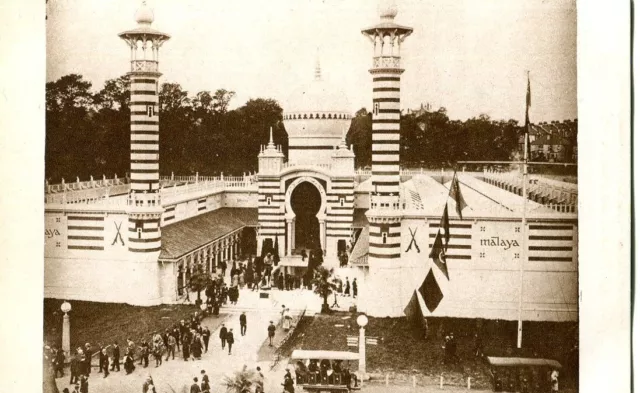 British Empire Exhibition Wembley 1924 Malaya Pavilion postcard