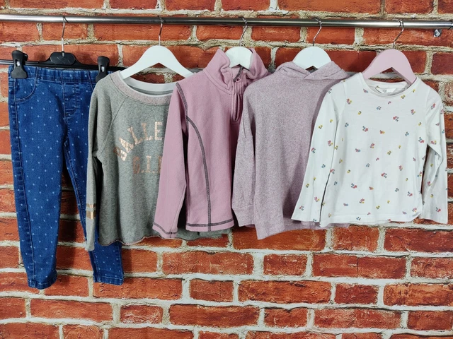 Girls Bundle Age 3-4 Years Next M&S Cubus Top Jumper Fleece Jeggings Kids 104Cm