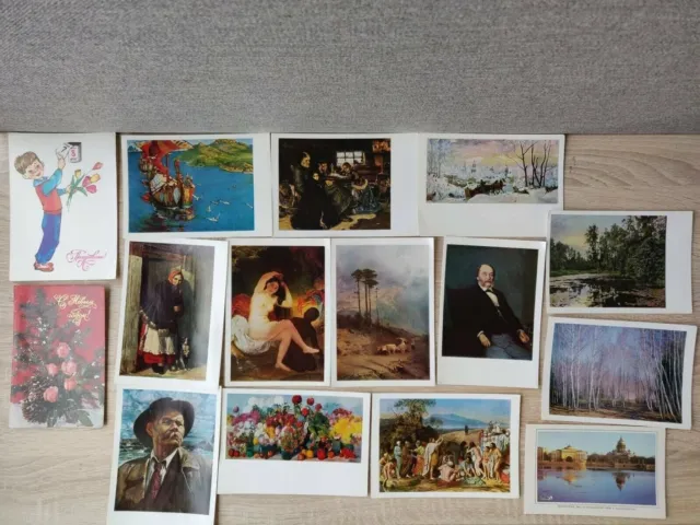 Lotto di 63 cartoline dell'URSS, attori dell'Unione Sovietica Len/Mosfilm,...