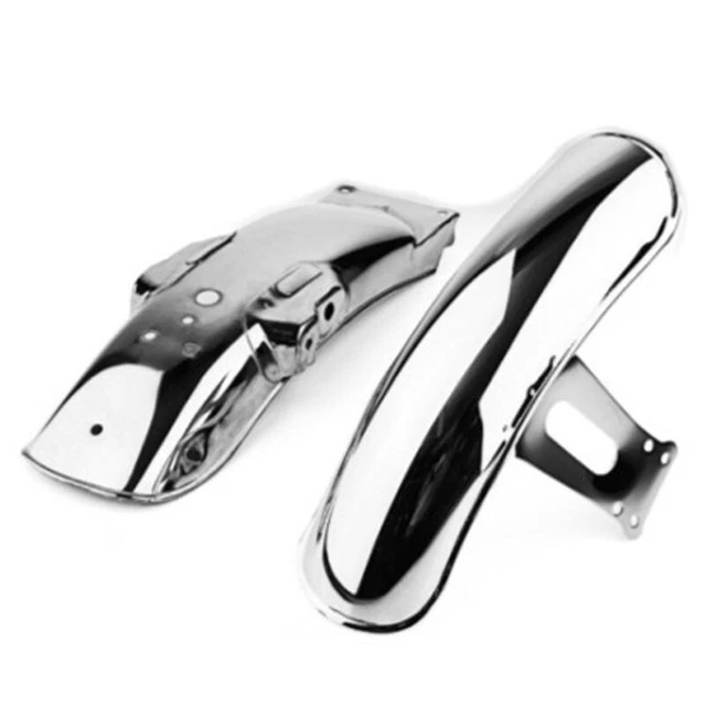 US 2×Universal Motorcycle Refit Fender Splash Proof Mudguard Tire Covers Part