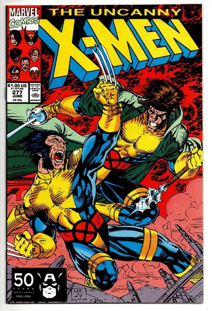 UNCANNY X-MEN #277 (June 1991) Skrulls! JIM LEE Art NM 9.4