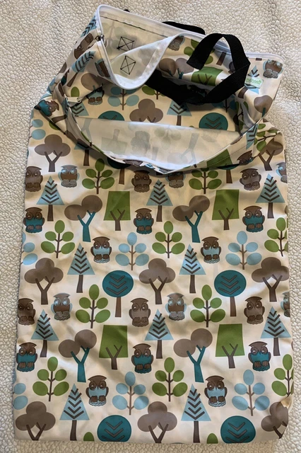 Large Hanging Wet/Dry Cloth Diaper Bag Waterproof Baby Insert Nappy Laundry 3