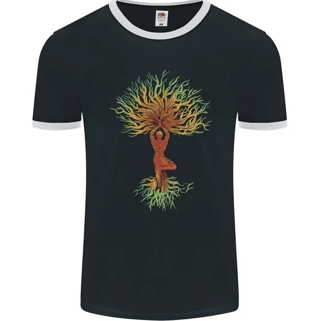 Yoga Albero Uomo Meditazione Uomo Ringer Fotl