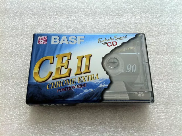 BASF Chrome Extra CE II 90 Audio Cassette Tape NEW Made in Germany