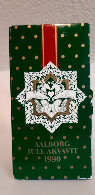 Aalborg Jule Akvavit 1990; limitiert Rarität in der Originalverpackung