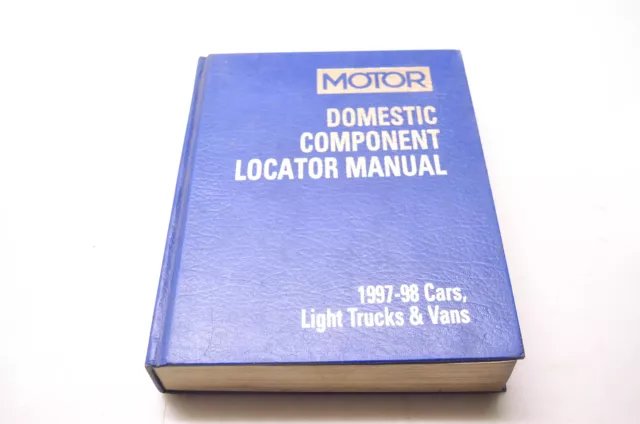 Motor 0-87851-987-4, 12407 Domestic Component Locator Manual 1997-98 Cars,