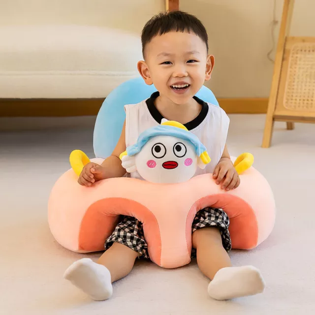 1PC Baby Learning Sitting Seat Sofa Cover Cartoon Case Plush Support Chair