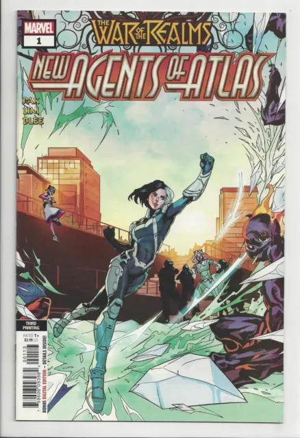 WAR OF THE REALMS NEW AGENTS OF ATLAS #1 (3rd PRINT) VARIANT Marvel 2019 NM- NM