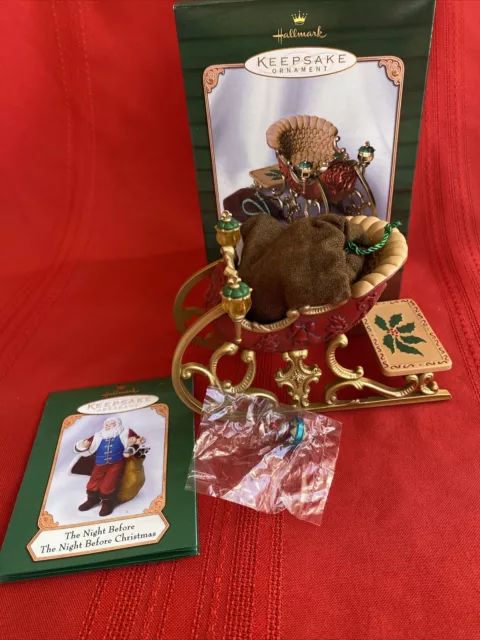 Hallmark Keepsake Ornament Santa's Sleigh Sack NEW 2001