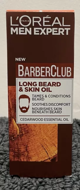 L’Oreal Men Expert New Barber Club, Long Beard & Skin Oil 30 Ml