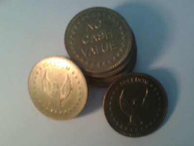 JETON PIÈCE RARE pour FLIPPERS/ MACHINE A SOUS marque "Bally"  