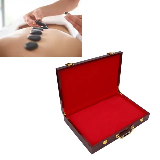 Caja de calefacción de piedra caliente profesional portátil masaje eléctrico calentador de piedra