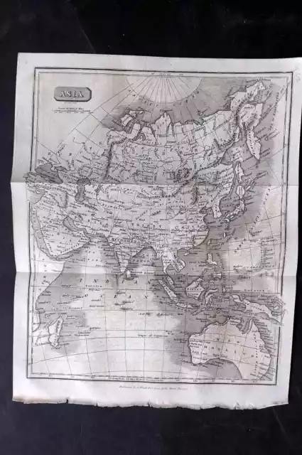 Glasgow Geography 1825 Antique Map. Asia