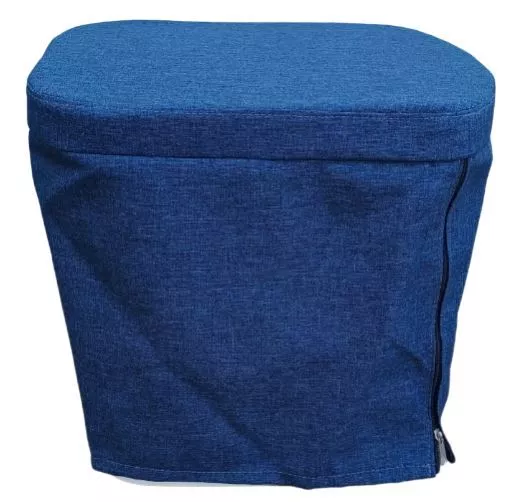 Stoffhocker blau für Thetford Porta Potti 335 mit Polster