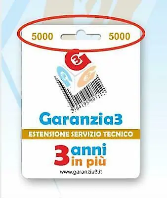 Garanzia3 Gr3-5000 Estensione Garanzia Servizio Tecnico 3 Anni Massimale 5000€