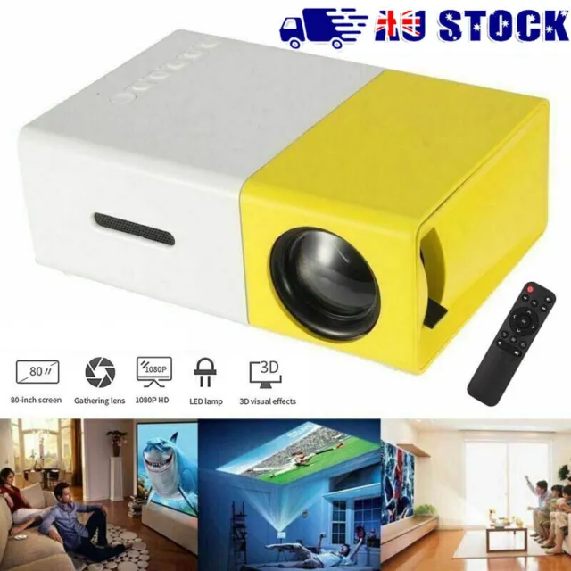 Mini YG300 Pocket Projectors LED Projector 1080 Full HD Projector USB HDMI AV SD