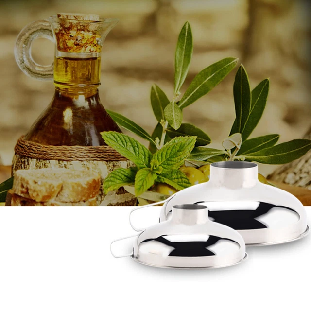 Alimentos para cocina metal boca botella relleno cocina relleno
