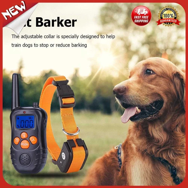Nuevo Collar Recargable de Entrenamiento para Perros 3 Modos Impermeable Disuasores de la corteza Prod para Mascotas