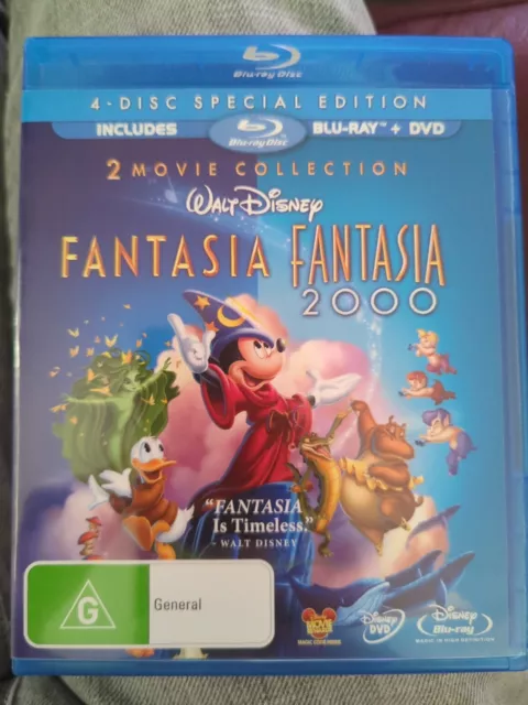 Fantasia 2 Movie Collection Blu-ray DVD 2000 Mickey Mouse RARE Disney FREE POST