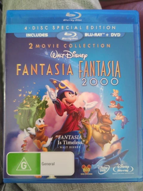 FANTASIA 2 MOVIE Collection Blu-ray DVD 2000 Mickey Mouse FANTASIA 2 MOVIE Collection Blu-ray DVD 2000 Mickey Mouse