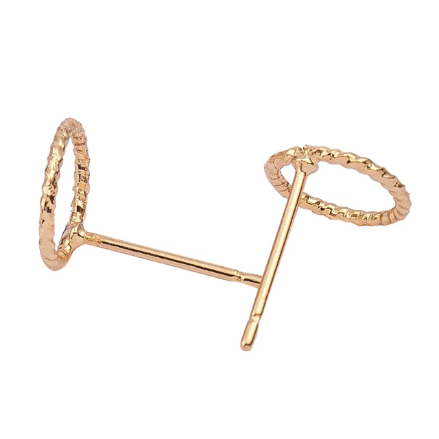Clip on Earrings Girls Simple Fashion Twist Circle Earrings Geometric Circle