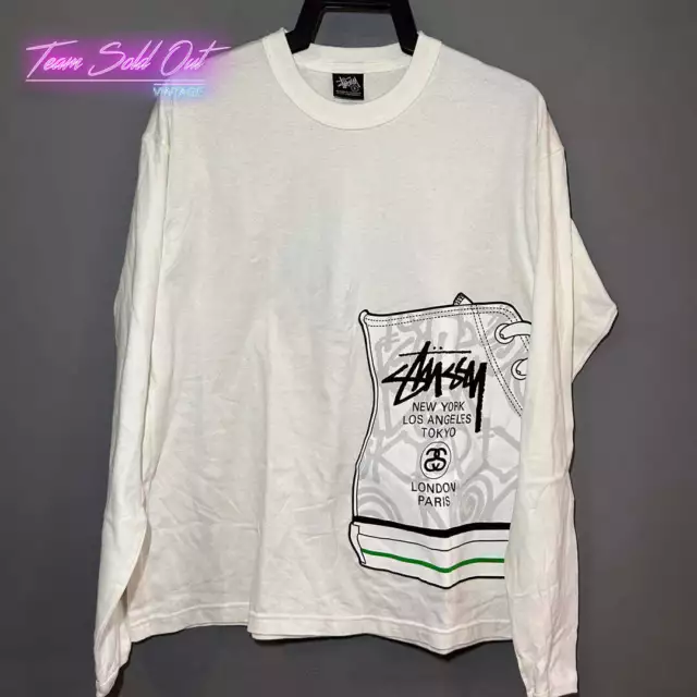 Pre-owned Stussy Rick Owens World Tour Tee Shirt￼ In White