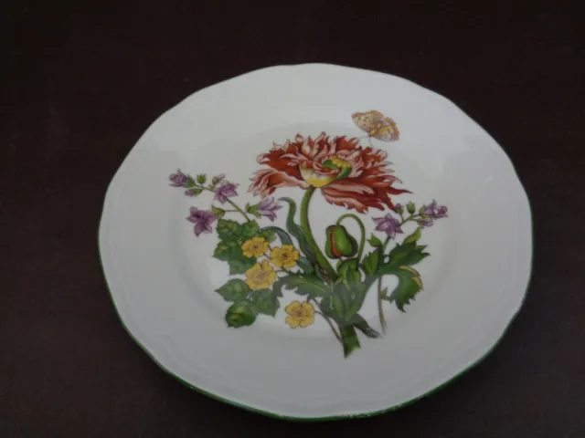 Bareuther Waldsassen 8" Salad Plate Floral Bavaria Germany (Imperfect)