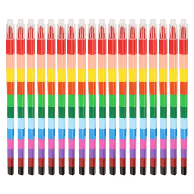 Colored Pencil For Children Crayon Splicing Block Gift